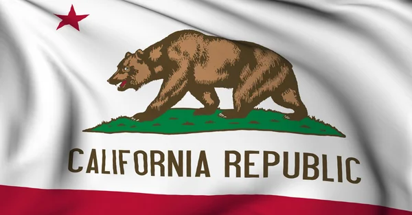 Прапор Каліфорнії - США державних прапорів колекції — стокове фото