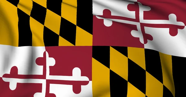 Maryland-Flagge - Flaggen US-Bundesstaaten Sammlung — Stockfoto