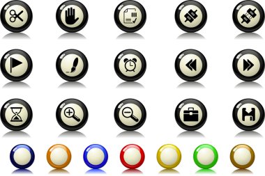 Toolbar and Interface icons clipart