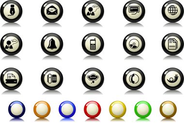 Communication icons clipart