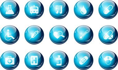 Healthcare and Pharma icons clipart