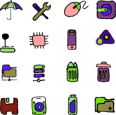 bilgisayar ve veri simgeler