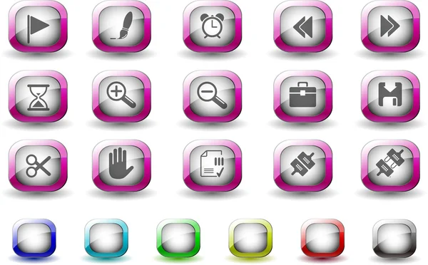 Toolbar and Interface icons — Stock Vector