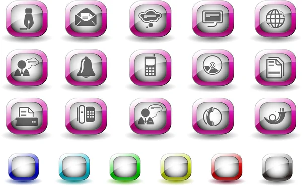 Communication icons — Stock Vector