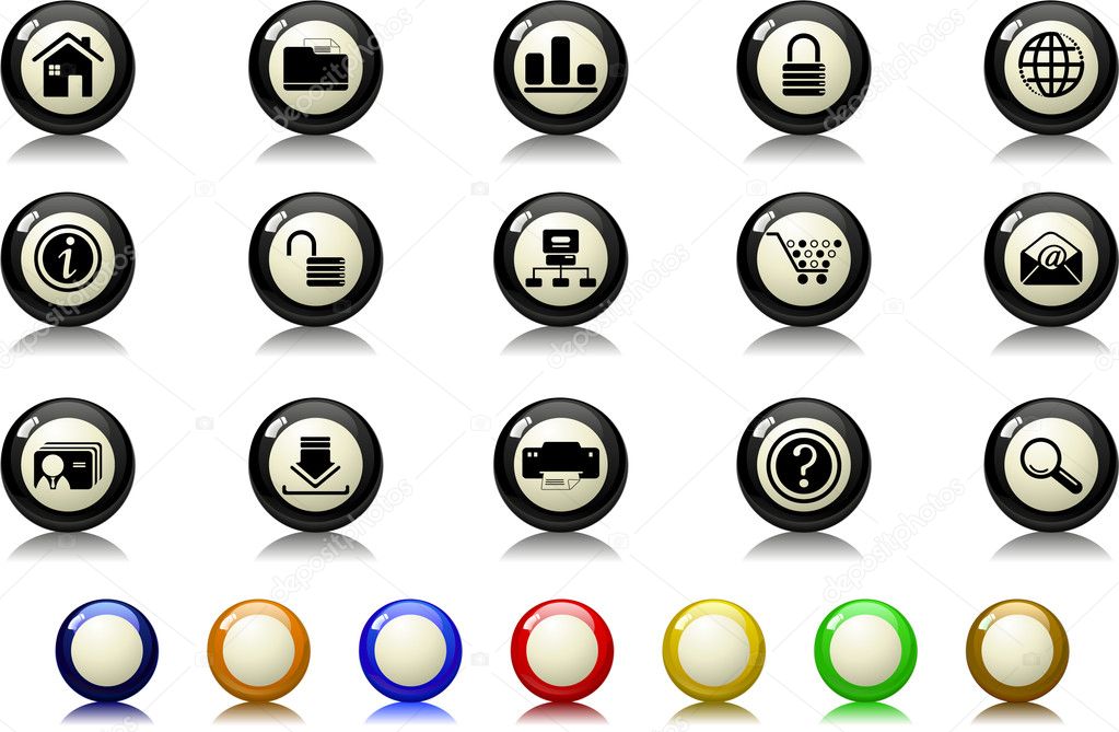 Website and internet icons