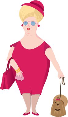 Lady with a Dog clipart