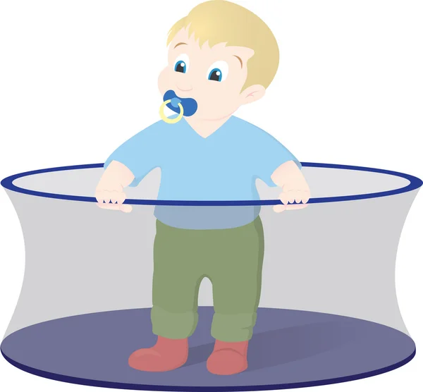 Child in an arena — Stock Vector