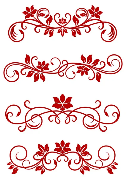 Ornament in flower style — Stock Vector