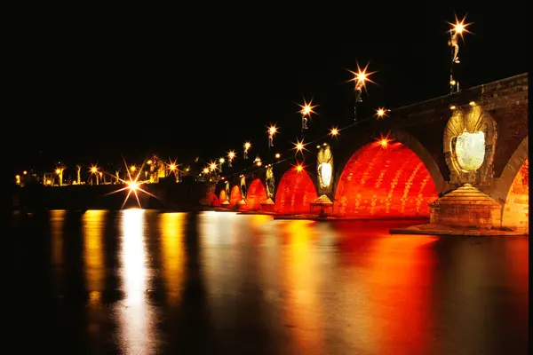 stock image The bridge in night