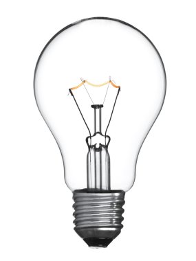 Isolated light bulb clipart