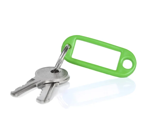 Schlüsselanhänger grün — Stockfoto