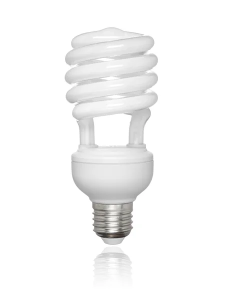 Isolated fluorescent light bulb — Stock Photo, Image