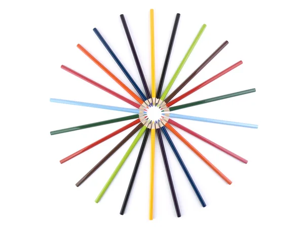 Círculo de lápis — Fotografia de Stock