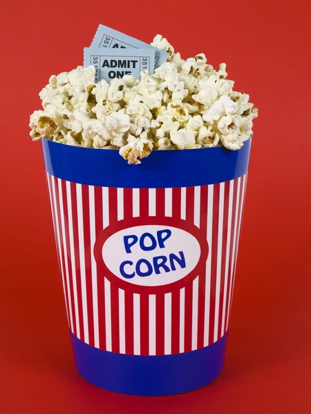 Popcorn en films — Stockfoto