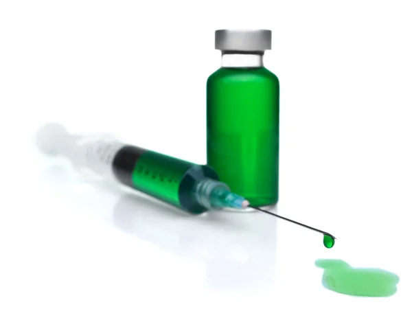 Syringe and vial — Stock Photo, Image