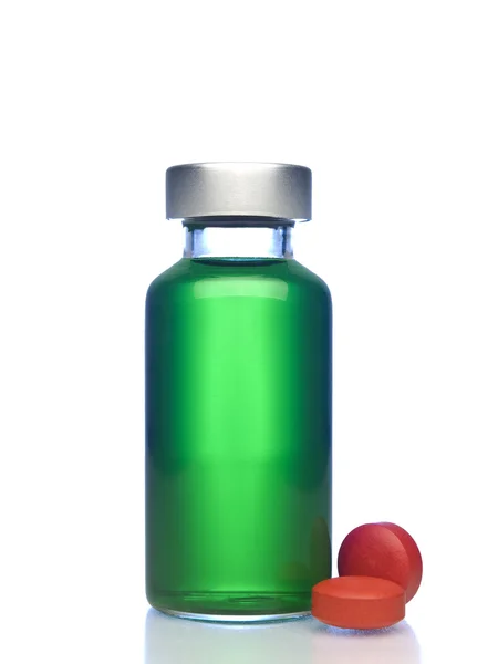Vial and pills — Stock Photo, Image