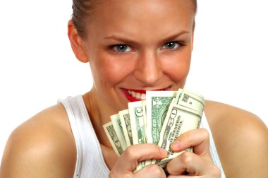 Greedy Woman clipart