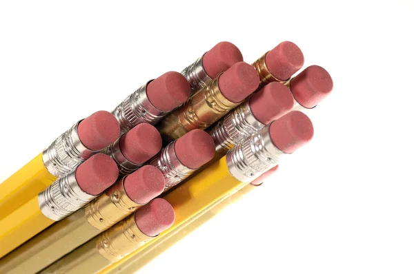 Lápis Erasers — Fotografia de Stock