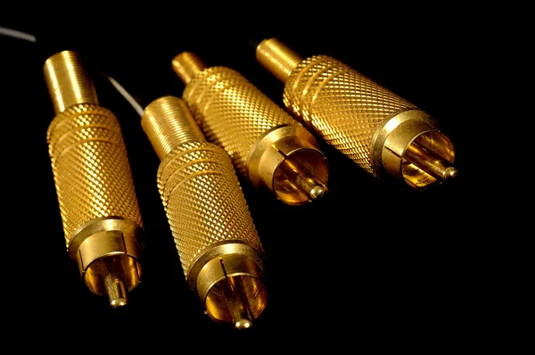 Gold Connectors — Stock Photo, Image