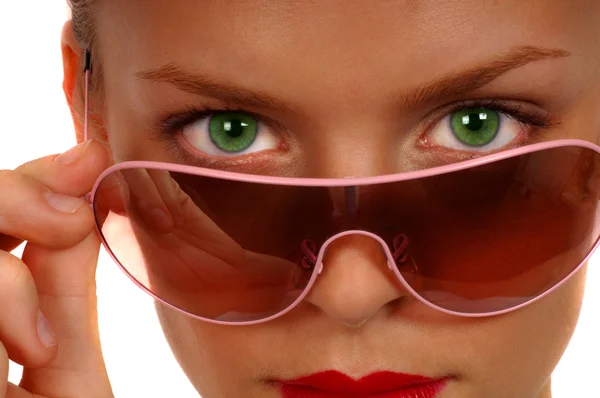 Žena se slunečními brýlemi — Stock fotografie