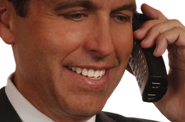 Salesman on phone — Stock Photo, Image