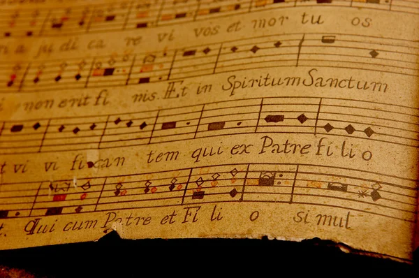 Латинская церковная музыка — стоковое фото
