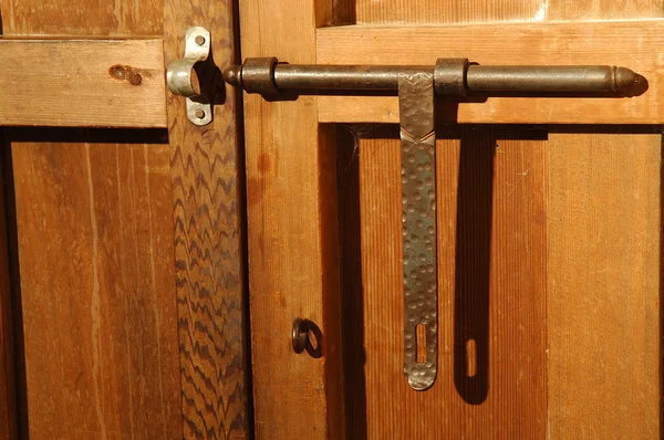Cerradura de puerta de latón — Foto de Stock