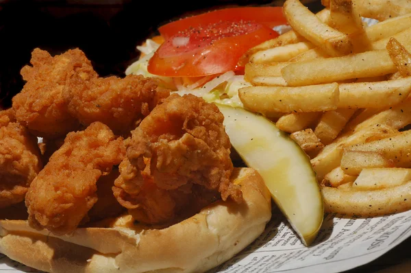 stock image Fried shrimp Sandwich