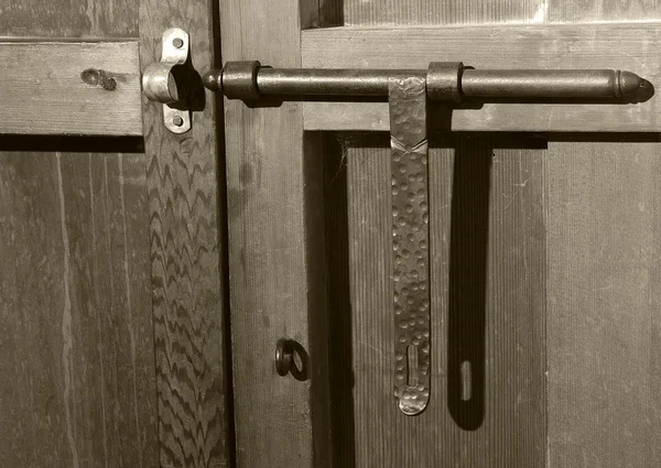 Fechadura de porta de bronze — Fotografia de Stock