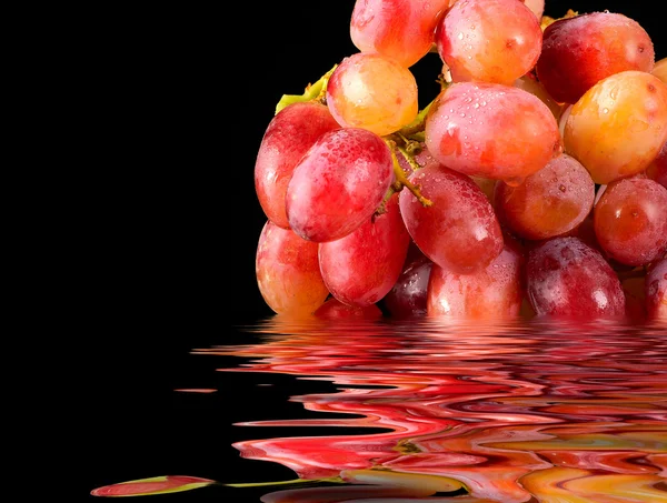 Fresh Grapes In Water — Stock Photo, Image