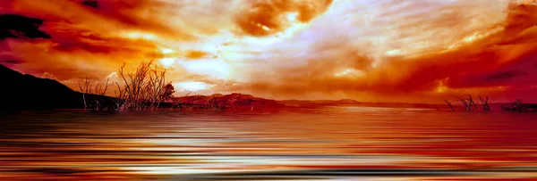 Lever de soleil Lac Mono — Photo