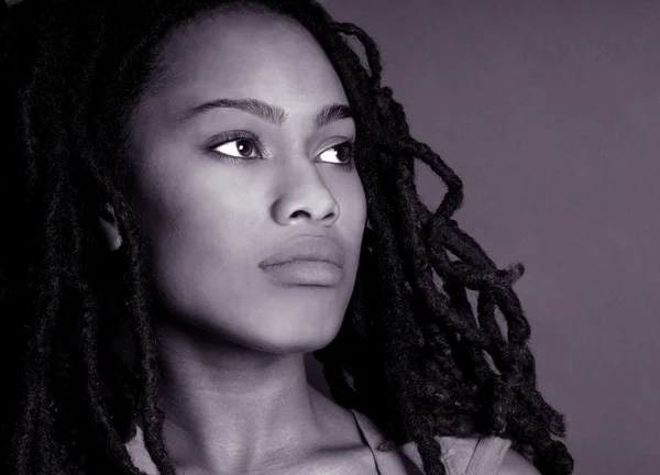 美しい黒人女性 — ストック写真