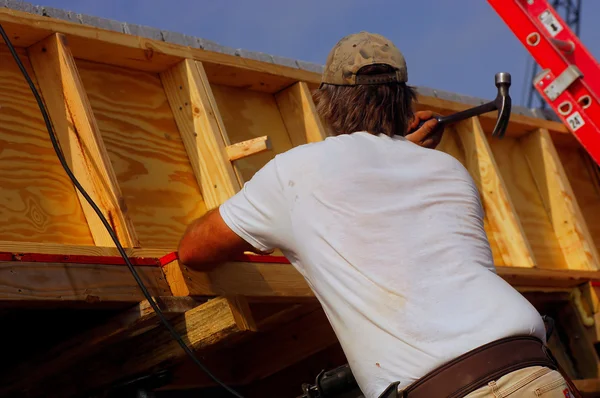 stock image Man with a hammer