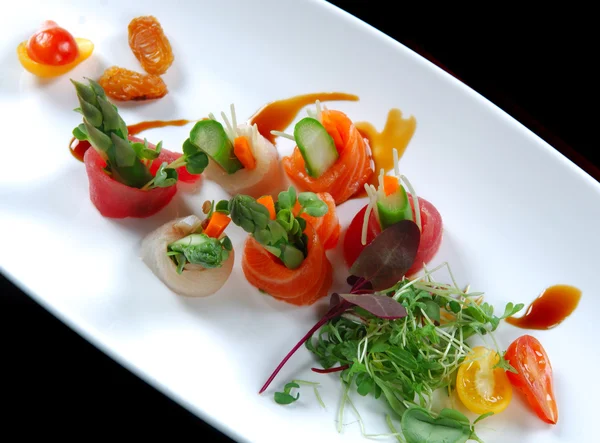Placa de sashimi — Fotografia de Stock