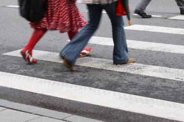 Pedestrian crossing clipart