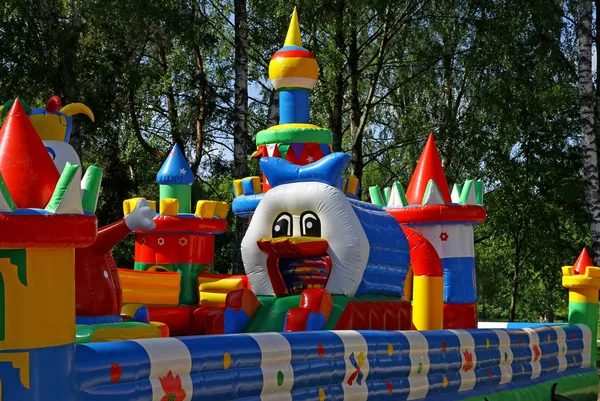 Inflatable child playground — Stock Photo, Image