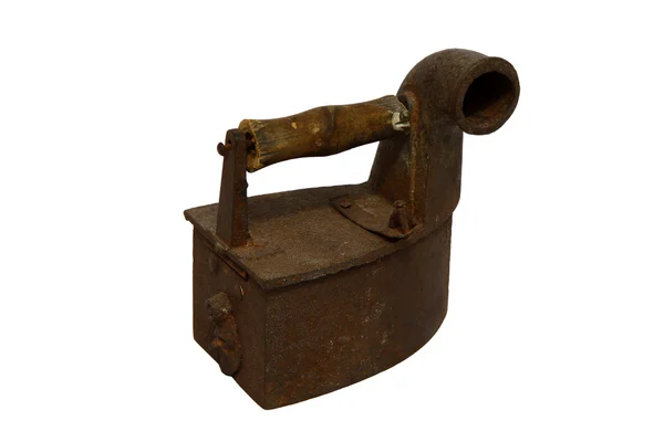 Old charcoal iron — Stock Photo, Image