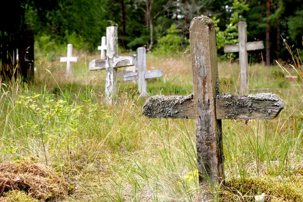 Opuszczony cmentarz — Zdjęcie stockowe