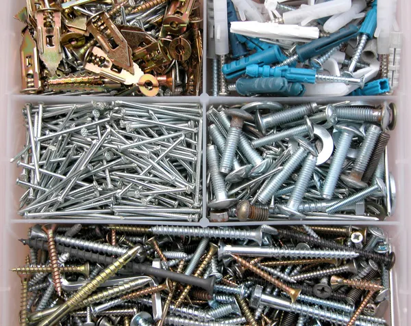 Nails and bolts — Stock Photo, Image