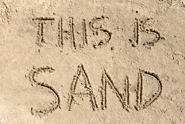 Dit is zand — Stockfoto