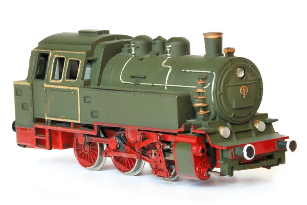 Зелений модель залізниці — стокове фото