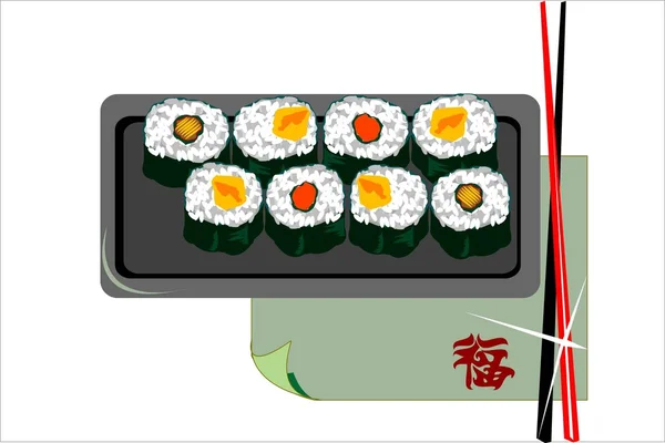 Sushi. Vetores De Bancos De Imagens