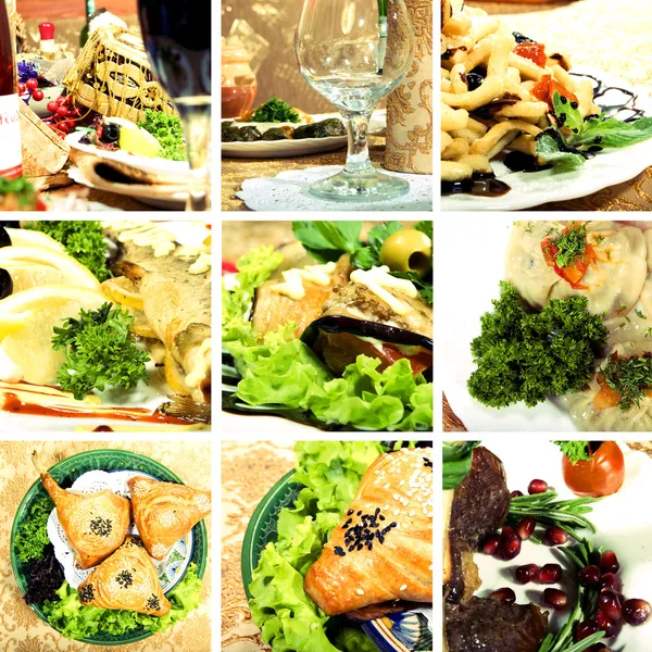 Collectie van Aziatische gerechten — Stockfoto