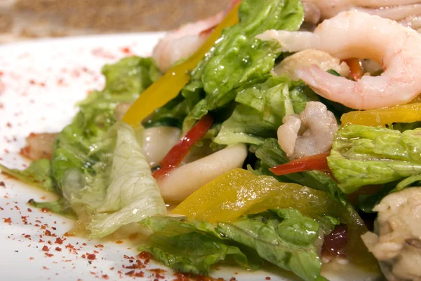 Salad made of seafood — Stock Photo, Image