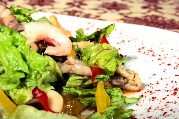 Salad made of seafood — Stock Photo, Image