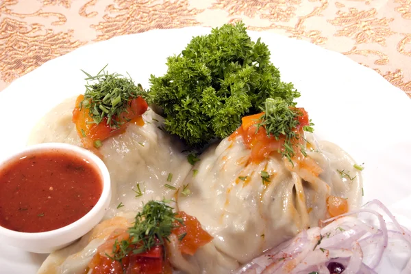 Quente asiático prato — Fotografia de Stock