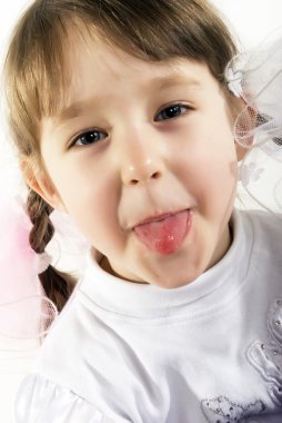 Photo of a little girl clipart