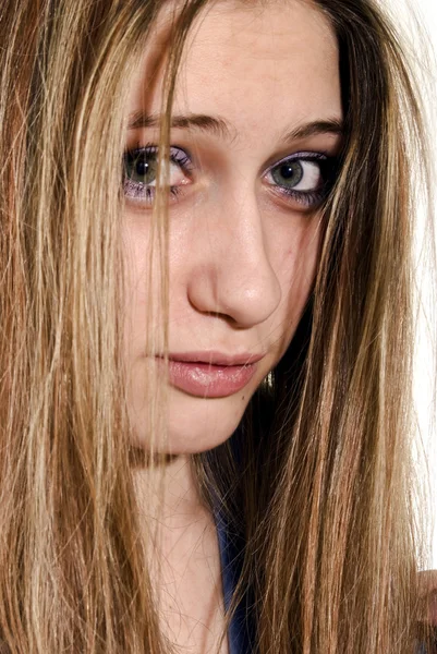 Porträtt av den unga flickan — Stockfoto