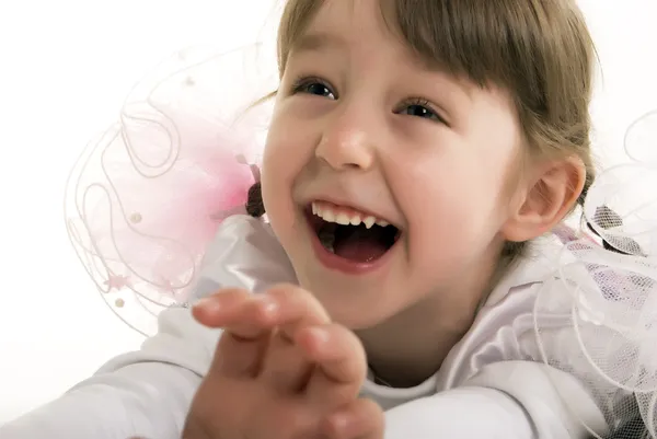 Красивая Маленькая Девочка Полна Радости — стоковое фото