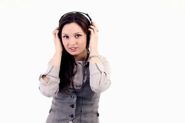 Chica Joven Escuchar Música —  Fotos de Stock